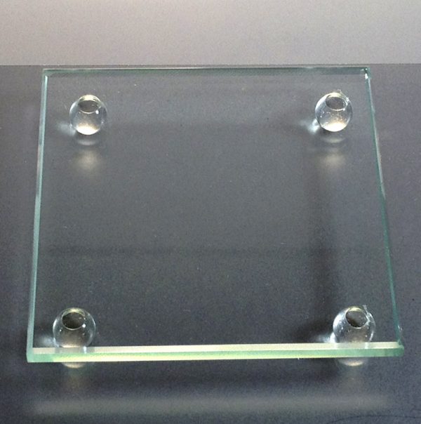 Square glass coaster